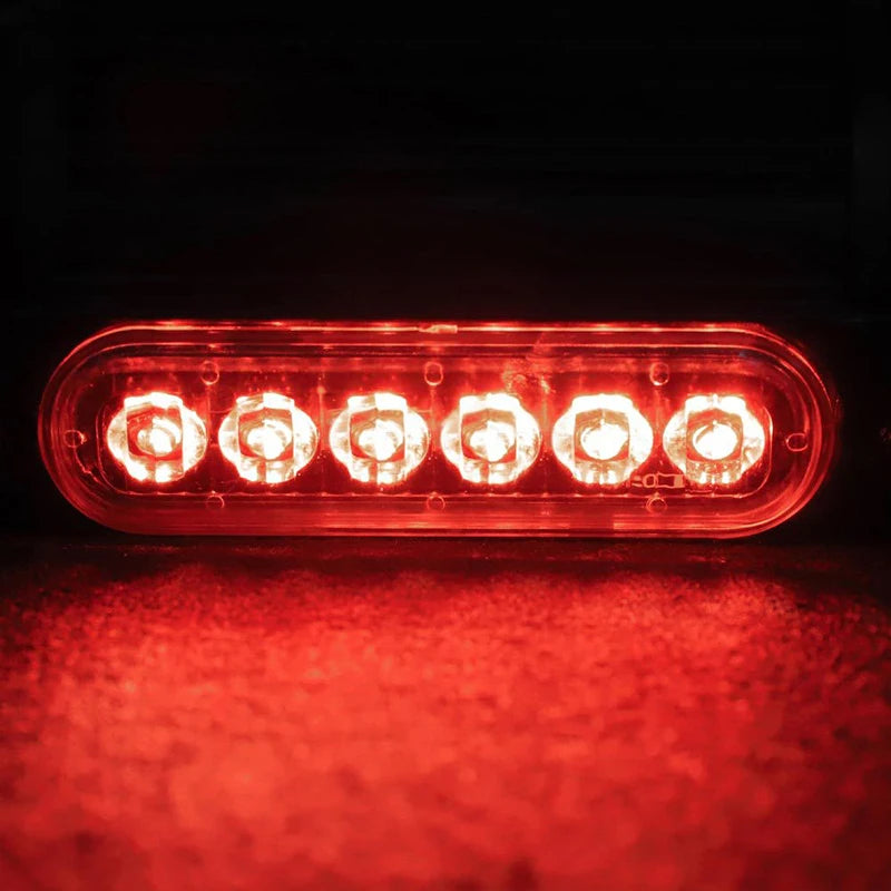 2PCS 12V 12W 6LED Car Warning Light Car Beacon Lamp LED Side Light Grill Flashing Breakdown Emergency Light Auto Accessories