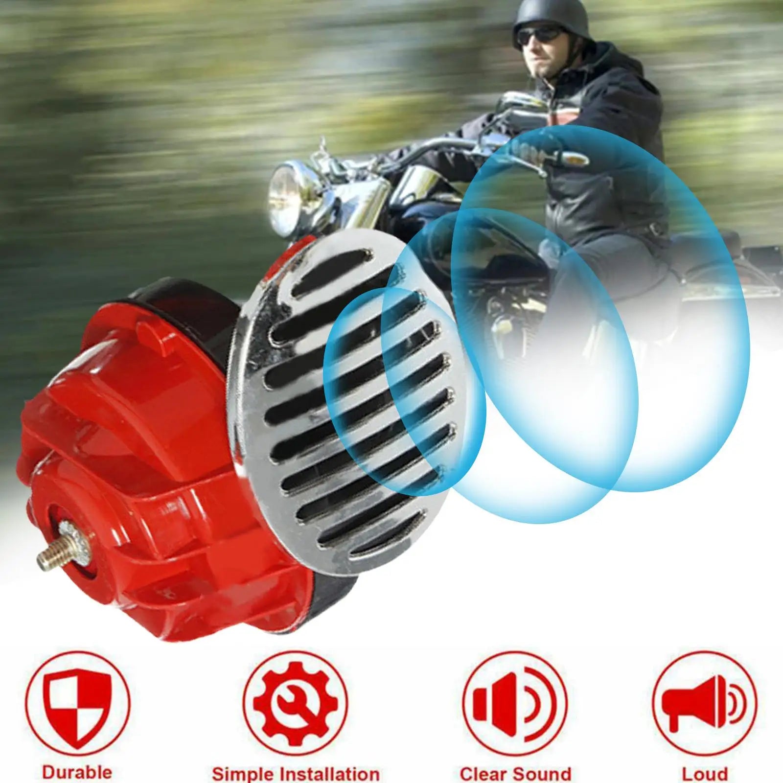 300DB Super Train Horn For 12V Power Supplies Car-boat Motorcycles Automotive Loudspeaker Car Speaker Sound Speaker Signal