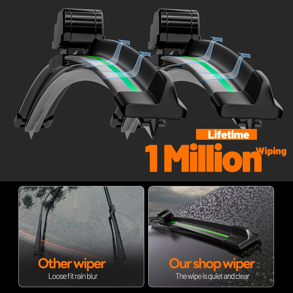 2pcs For BMW 3 Series E90 E91 E92 E93 2005-2012 Front Windshield Wiper Blades Windscreen Window Accessories 2007 2008 2009 2011