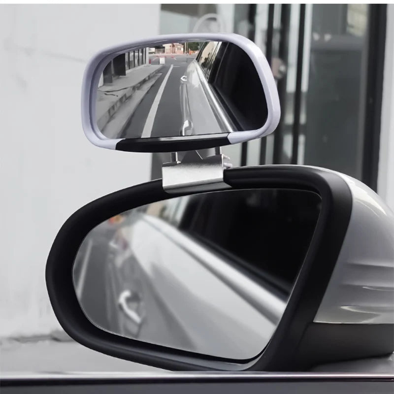 1 Pair 360 Degree Rotation Adjustable Rear View Mirror Car Blind Spot Mirror Wide Angle Lens for Parking Auxiliary Mirror