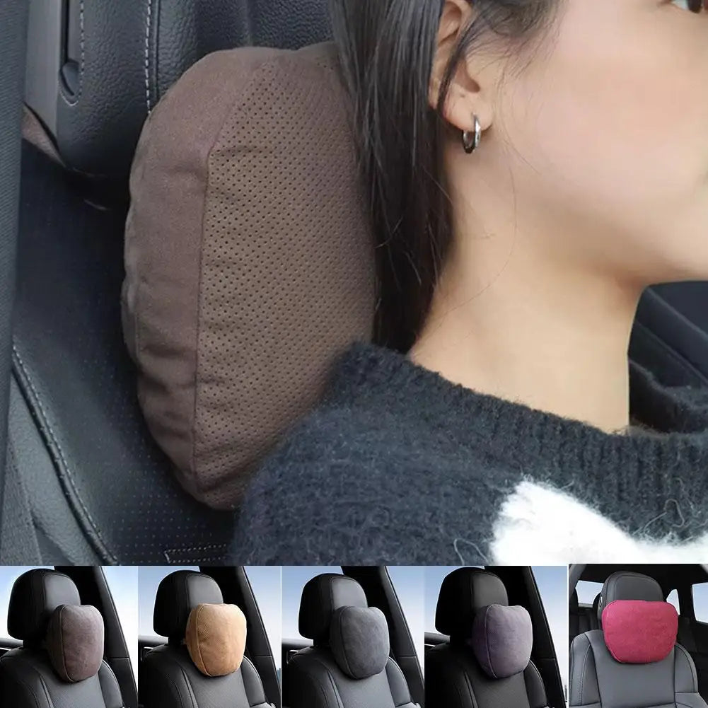 Car Seat Headrest Neck Pillow Wear Resistant Breathable Headrest Simple Installation Universal Car Head Waist Support Pillow