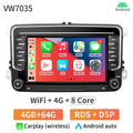 GRANDnavi 2Din Android 13 Car Radio GPS For VW / Volkswagen Skoda Octavia golf 5 6 touran passat B6 polo Jetta 2Din Radio Player