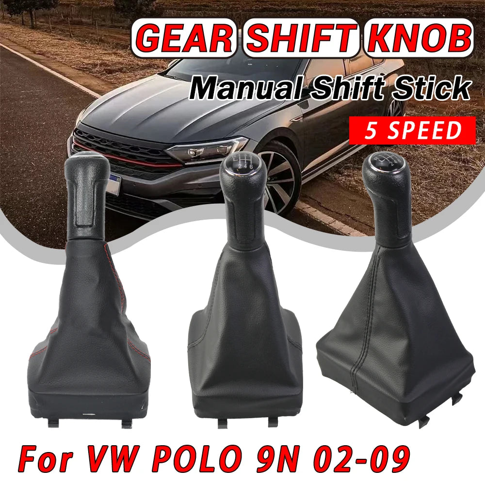 New product Hot sales Manual Shift Knob For Volkswagen VW Polo 9N 9N2 (2002 2003 2004 2005 2006 2007 2008 2009) Car  Accessories
