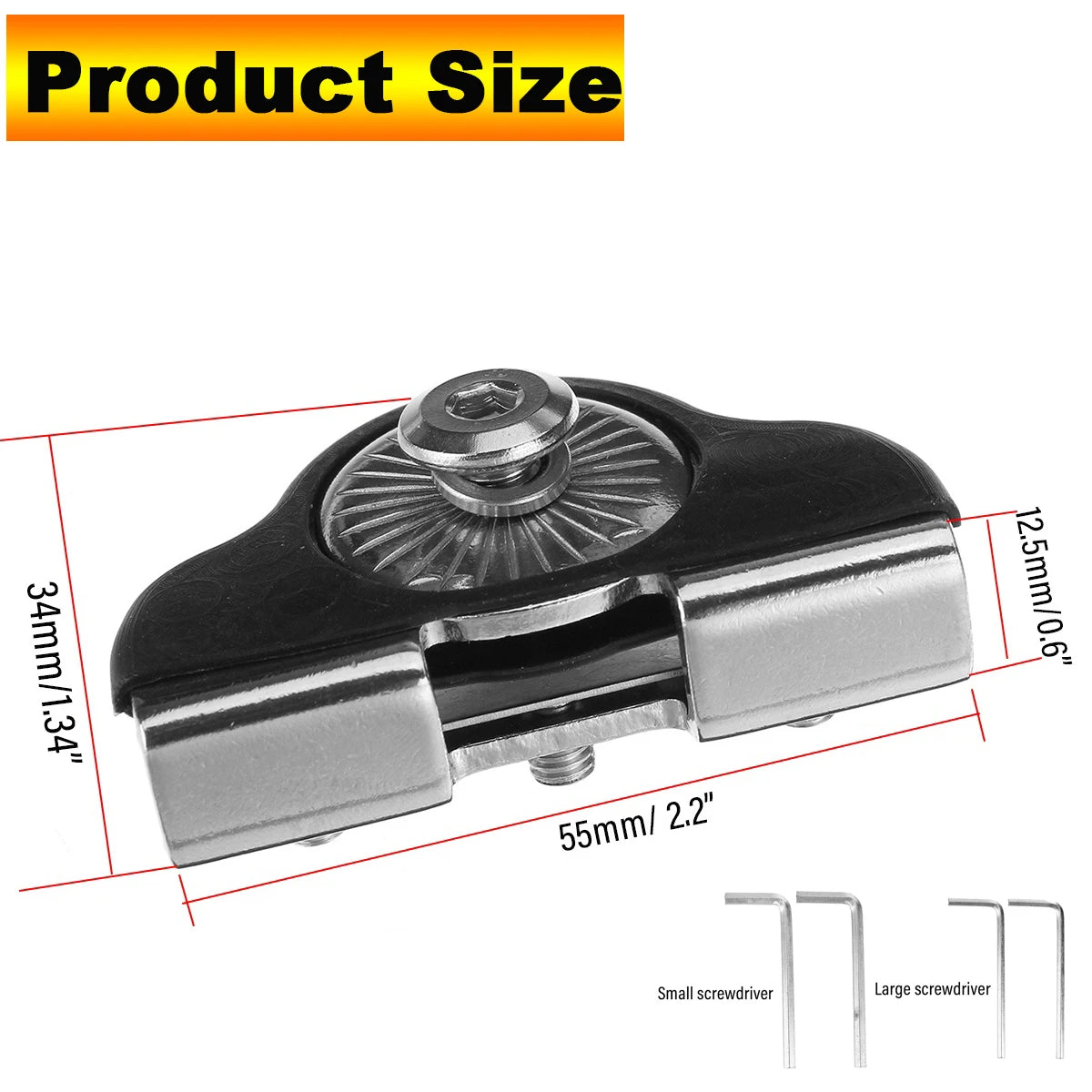 4/2PCS Universal Car Hood Mount Mounting Brackets Stainless Steel Led Work Light Bars Clamp Holder ( without Lamp ) 2Pcs