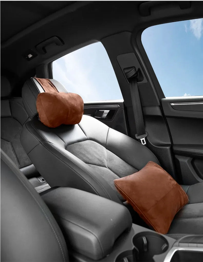 Car Headrest Neck Support Seat / Maybach Design S Class Soft Universal Adjustable Car Pillow Neck Rest Cushion High Quality