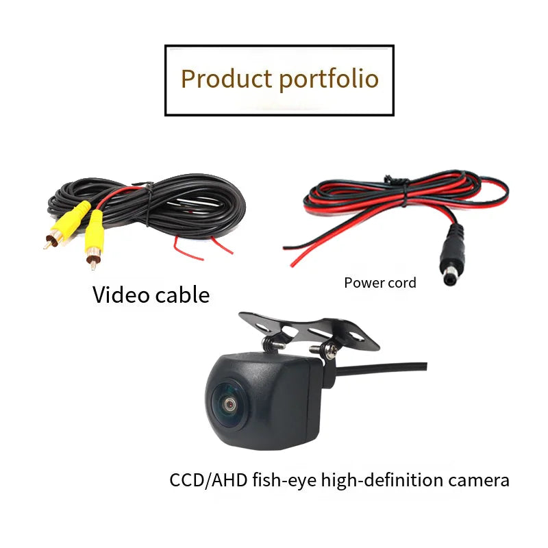 AHD/CCD Car Rear View Camera 12V Night Vision Backup Parking Reverse Camera Waterproof HD Color Image Video Vehicle Camera