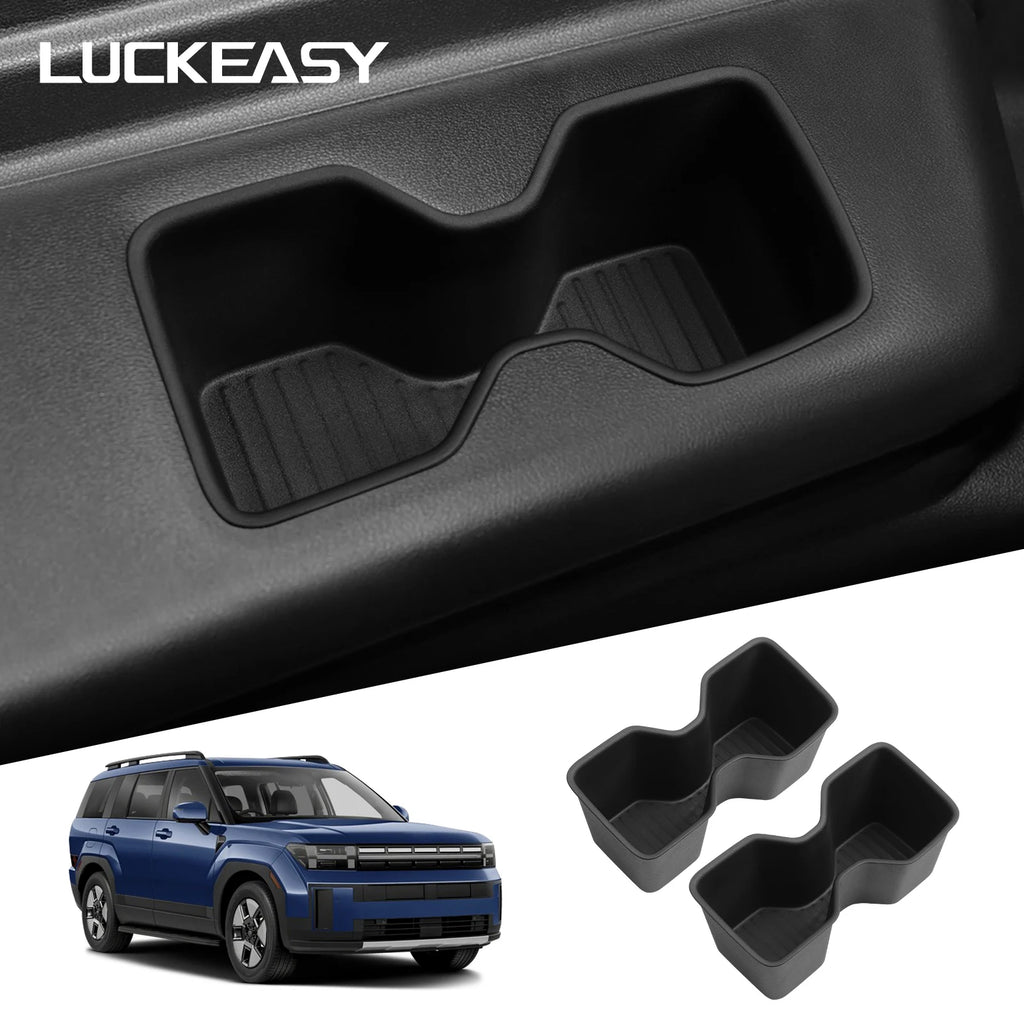 for Hyundai Santa Fe 2024 2025 6/7 Seats Car Water Cup Holder The Third Row Drinks Cup Holder Storage Box Accessories 2pcs