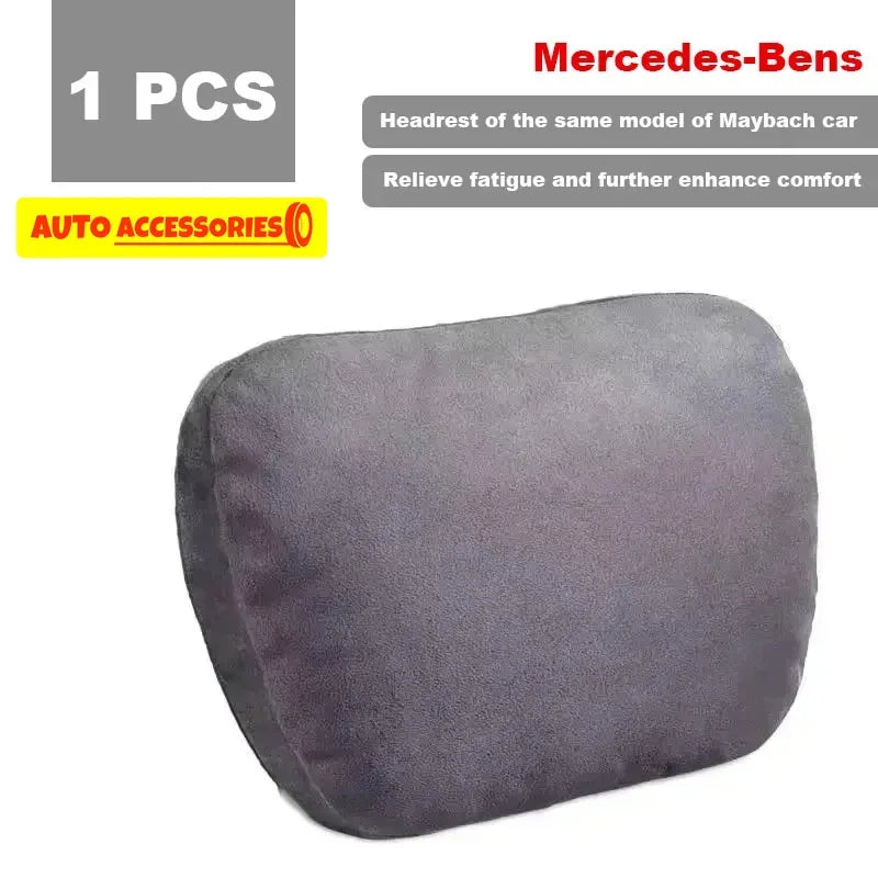 Car Headrest Neck Support Seat / Maybach Design S Class Soft Universal Adjustable Car Pillow Neck Rest Cushion High Quality