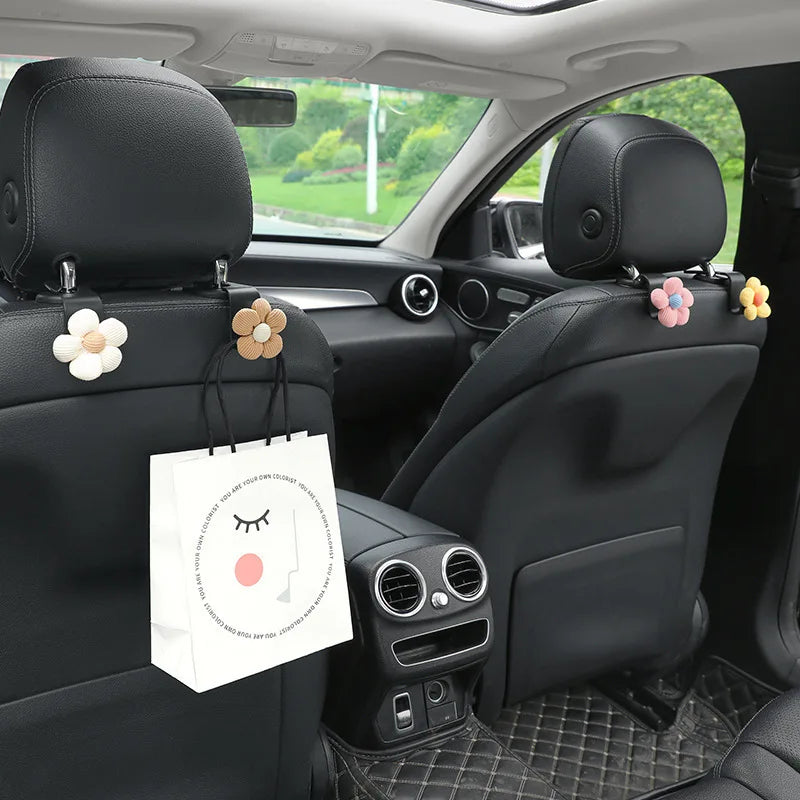 2pcs Car hook, backrest hook, rear seat women can hide the car hook, cute car hook