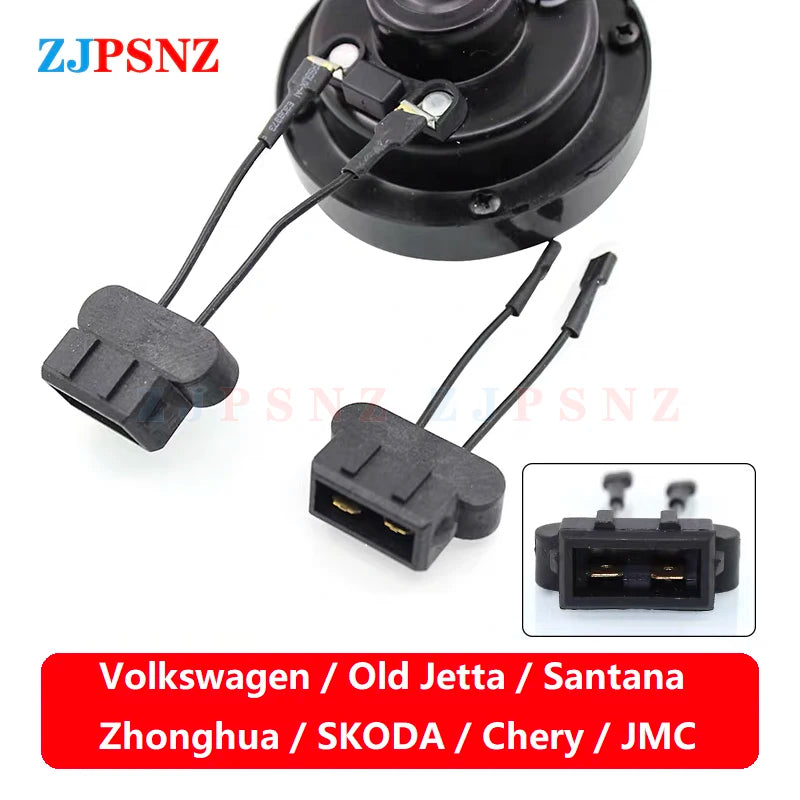 Universal Car Horn Male Plug Snail Horn Dedicated Socket Horns Socket Horn Conversion Plug Adapter Speaker Socket Accessories