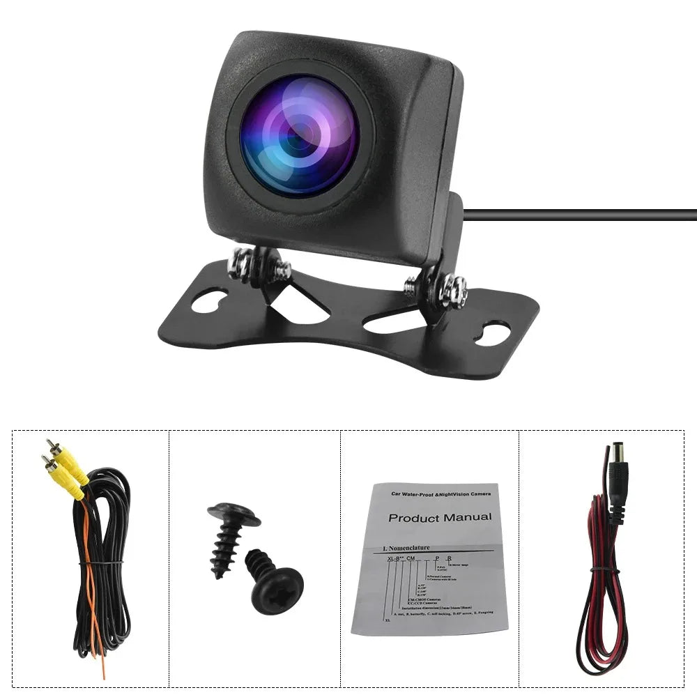 AHD NEW Wide Angle 1080 Car Rearview Camera Waterproof 6m wire Backup Reverse Camera 12 LED HD Night Vision Parking Camera