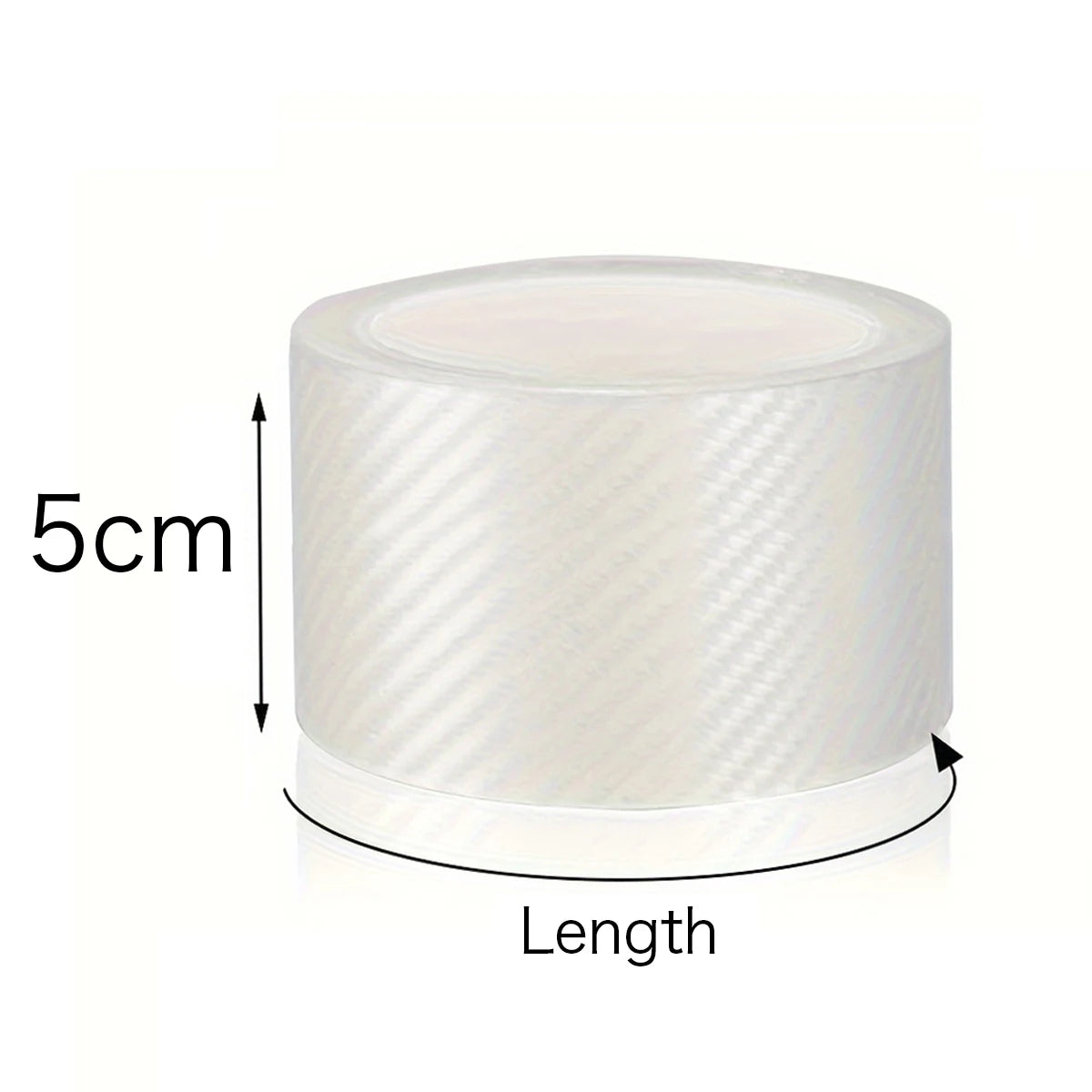 Carbon Fiber Car Door Edge Bumper Protector 3D Sticker Tape Wrap Transparent Anti-Scratch Film Vehicle Protect  Waterproof Body