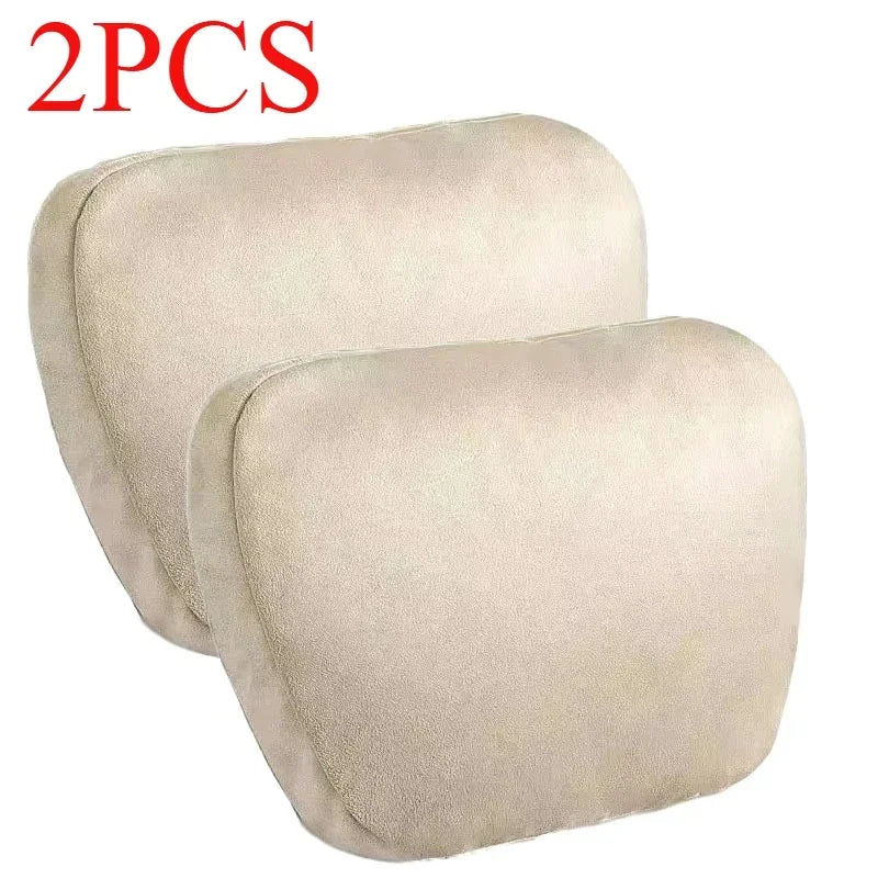 2PCS Memory Cotton Car Headrest Neck Support Car Accessories Seat Class Soft Universal Adjustable Car Pillow Neck Rest Cushion