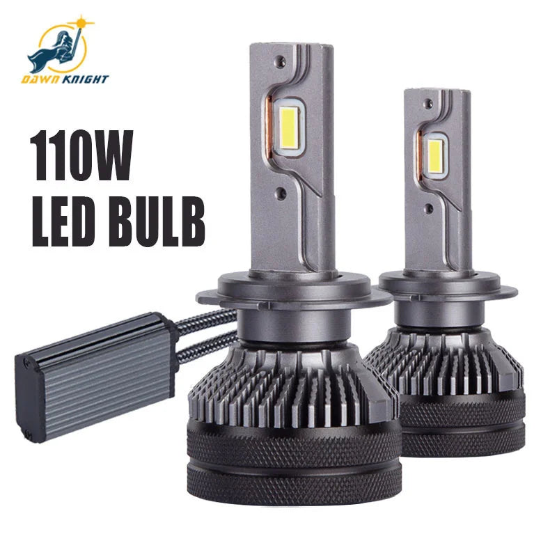 DAWNKNIGHT K5C 4300K 110W H7 H4 Led Lamp Double Copper Tube 3000K Led Lights For Car H1 H11 HB3 9005 HB4 9006 Led Headlight Bulb