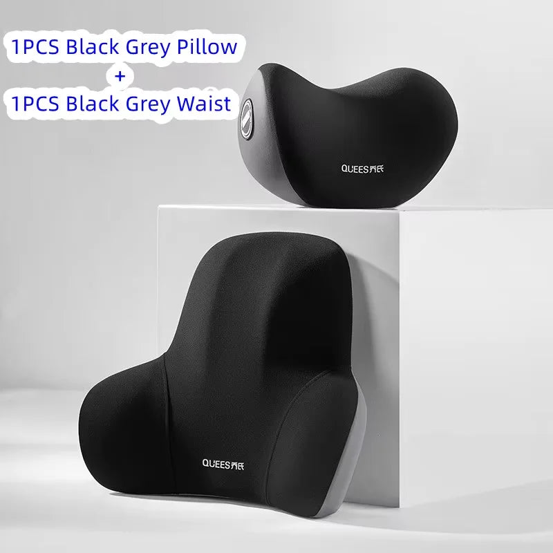 Update Car Lumbar Support Pillow Auto Neck Pillow Waist Support Removable Washable Backrest Universal Vehicle Cushion