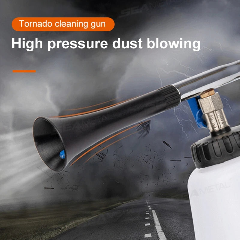 SEAMETAL High Pressure Car Washer Gun Automobiles Water Gun 1L Kettle Tornador Cleaning Gun Tool for Car Deep Clean Washing