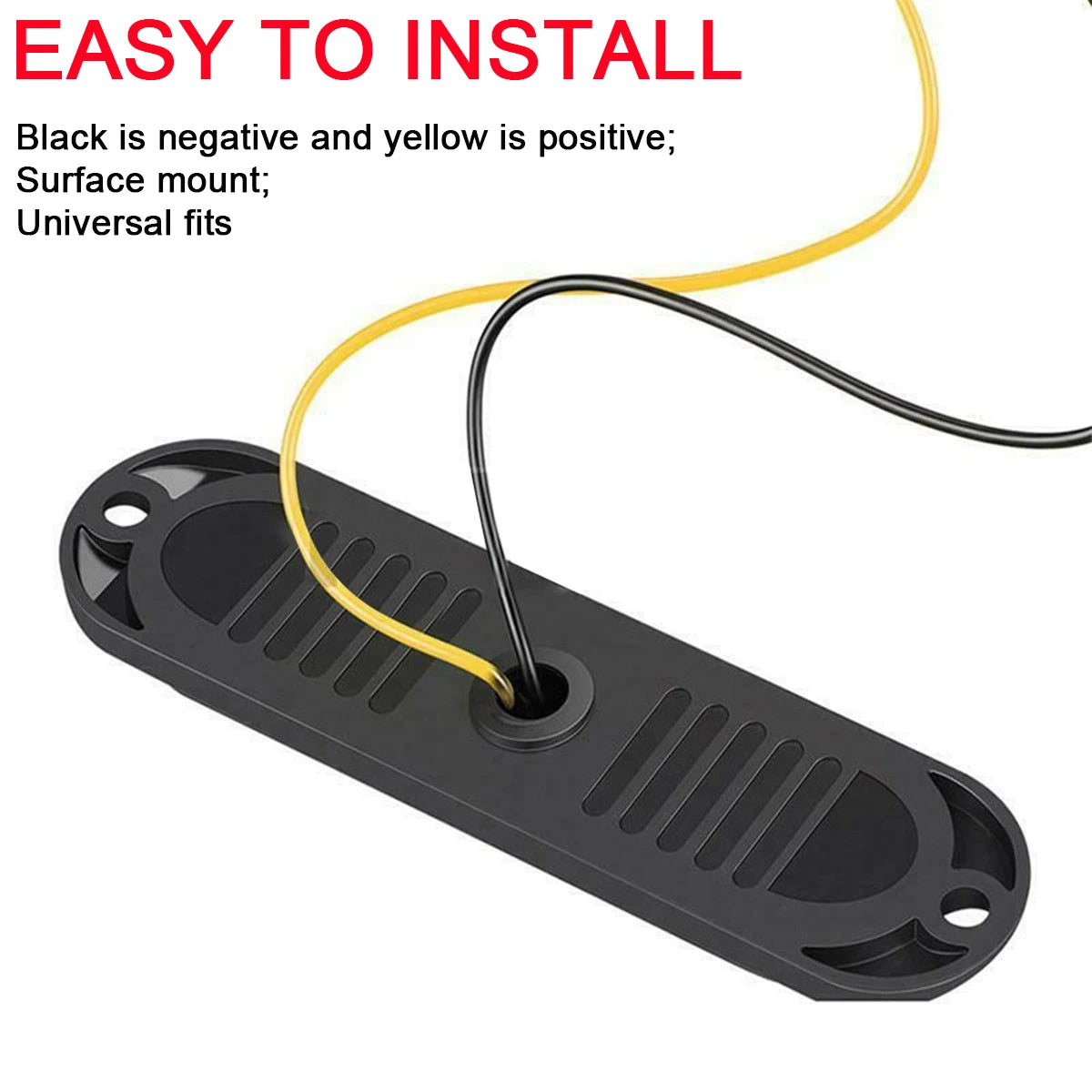 12-24V Universal 4 LED Side Marker Lights Waterproof Clearance Lamps Indicator Lamp Signal Light Truck Trailer Van Pickup Boat