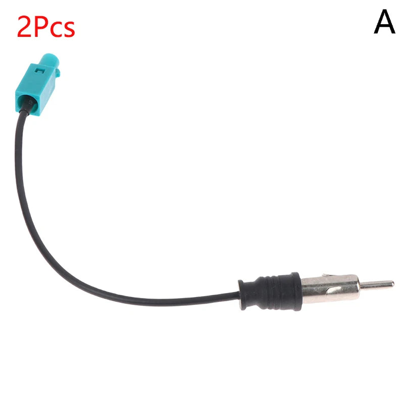Car Replacement Parts For Bingfu Car Stereo FM AM Radio Antenna Adapter Cables Fakra Z To DIN