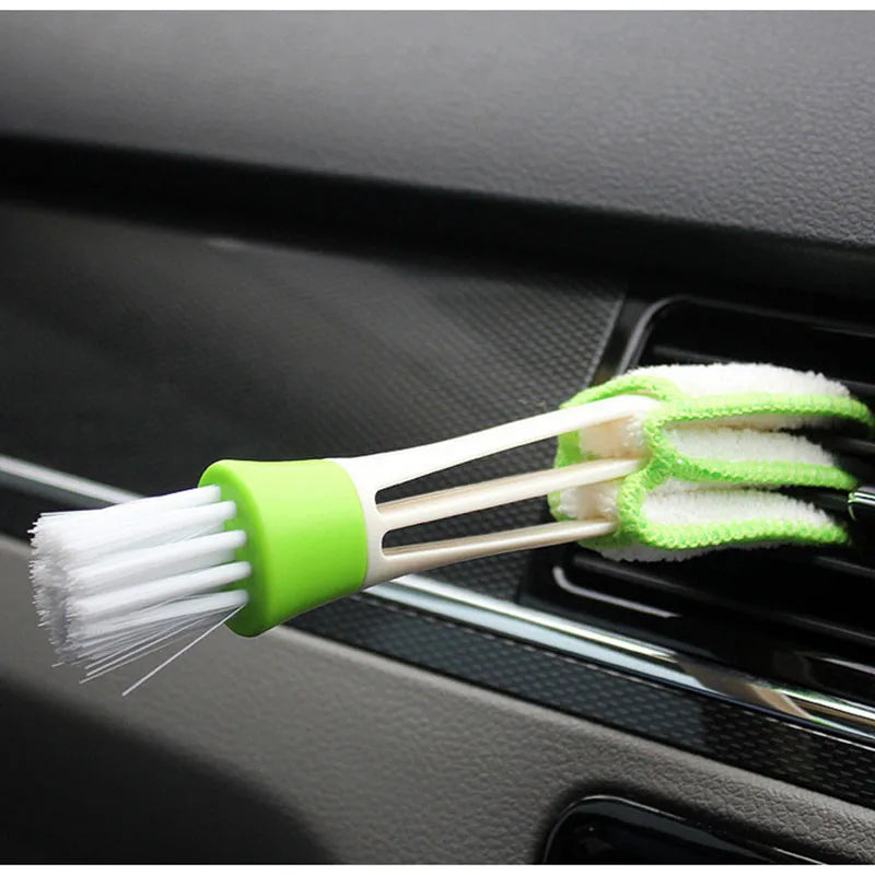 2In1 Car Air-Conditioner Outlet Cleaning Tool Multi-purpose Dust Brush Car Interior Multi-purpose Brush Car Grille Cleaner Brush