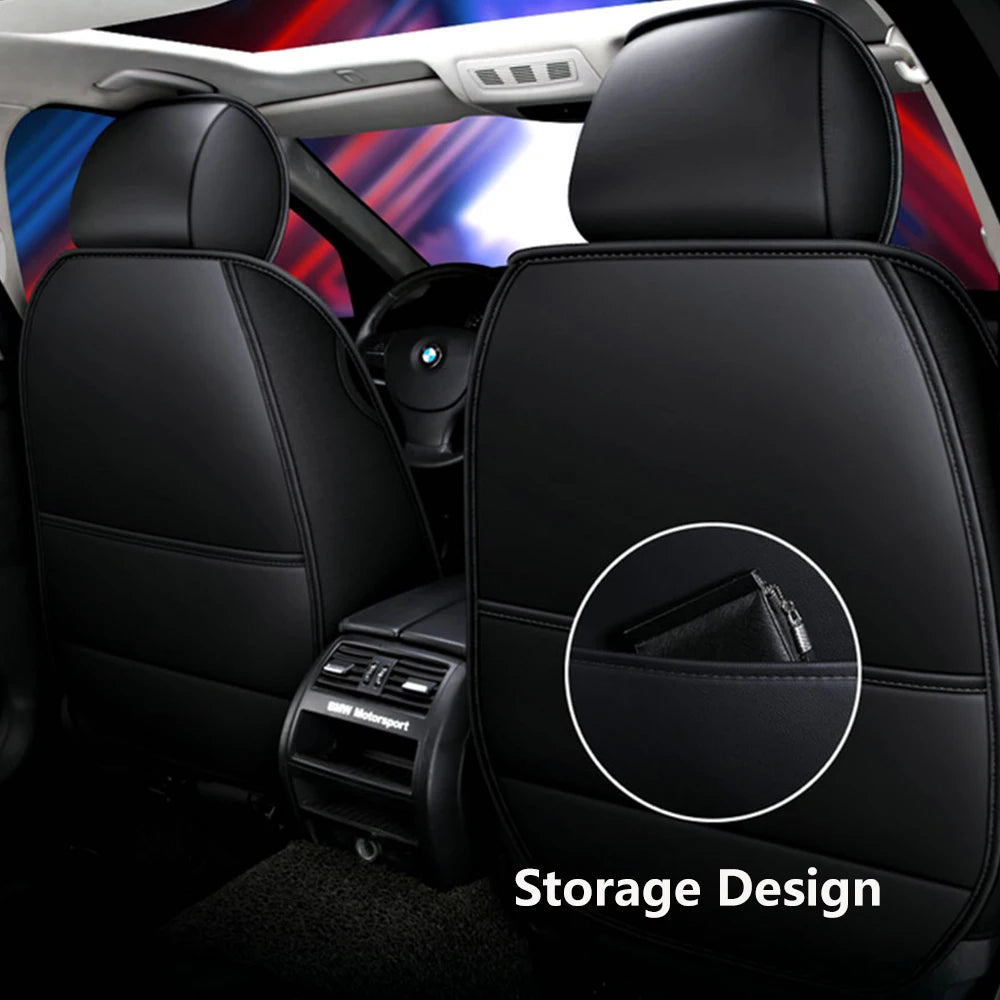 Elegant Universal Faux Leather Car Seat Cover by Tand: Easy-Clean, Comfort Design, Fits Major Models - Enhance Your Car's