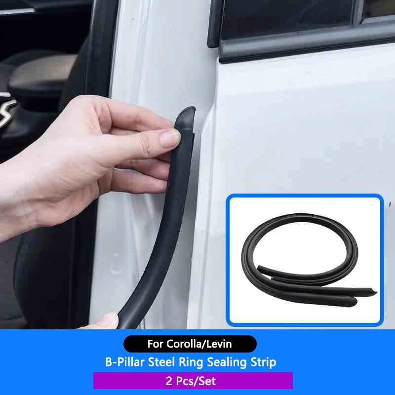 Car Door Seal Strip Rubber B Pillar Anti-Noise Dustproof For Toyota RAV4 Camry Corolla Harrier Venza Cross Frontlander CHR IZOA