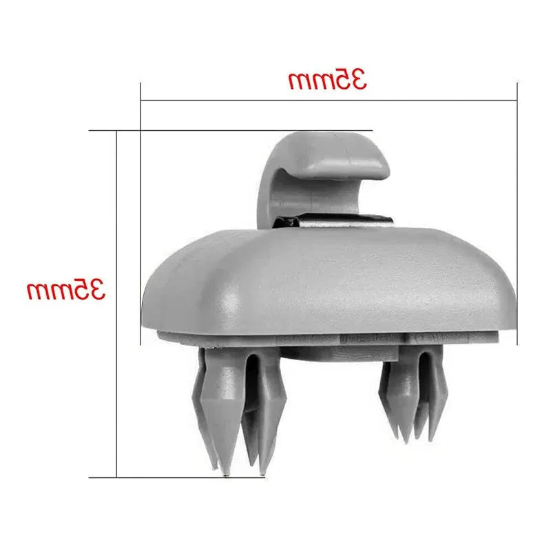 4X Car Sun Visor Clip Gray Interior Hanger Hook Clip Bracket for Audi A1 A3 A4 A5 Q3 Q5 A7 B6 B7 B8 S4 S5 8E0857562 8U0857562A