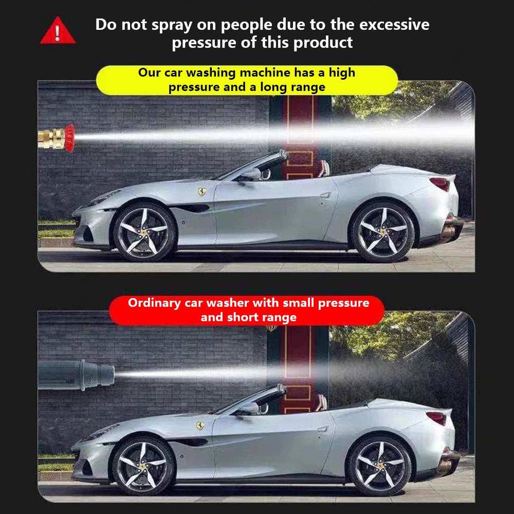 60BAR Wireless High Pressure Car Wash Water Gun Car Washer Self Priming Sustain 300W For Auto Home Garden Cleaning Car Washing