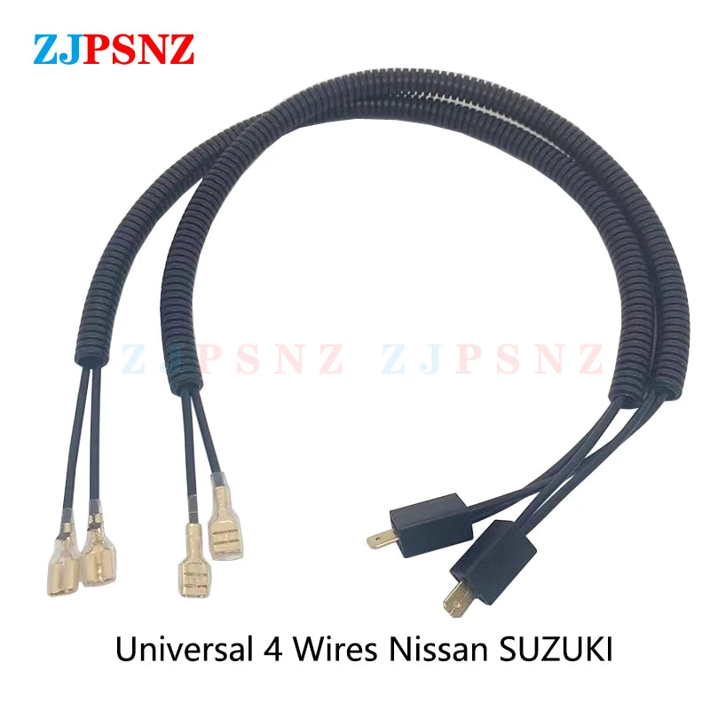 Horn Plug 4Wire Corrugated Tube Dedicated Snail Horn Male Socket Conversion Plug Car Auto Speakers Single Horn Refit Double Horn