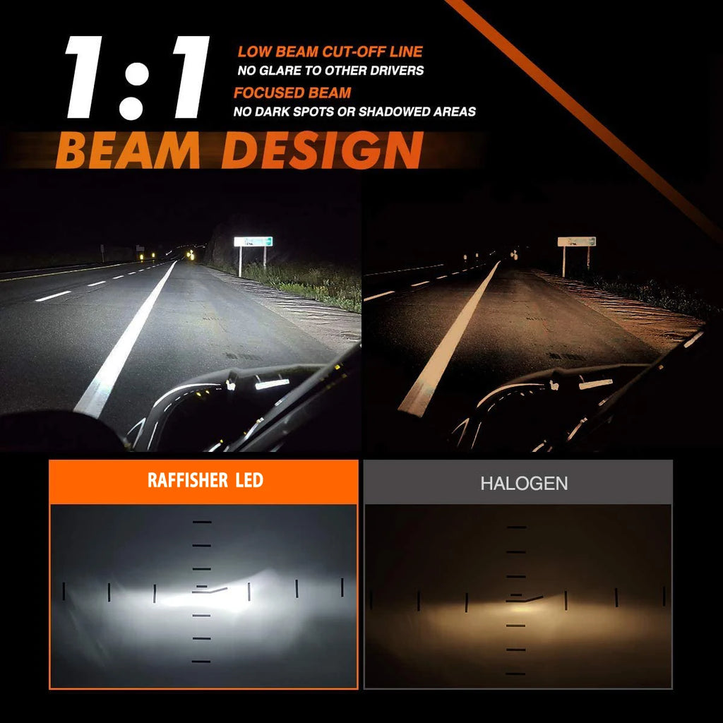 Heyword 2Pcs Car Headlight H4 H7 LED H11 9005 9006 H1 Auto Bulbs 390W 129000LM Light Lamp 6000K 12V Led Headlight Bulbs