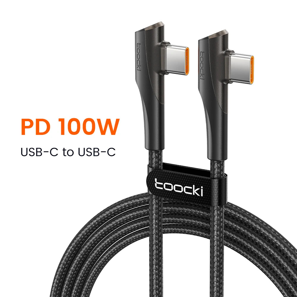 Toocki PD100W USB C Cable To C For Samsung S22 S20 Xiaomi Oneplus POCO Fast Charging Wire Type C For iPhone 15 Pro Max Data Cord