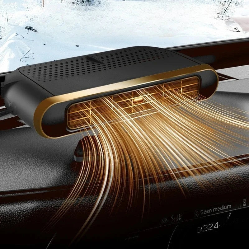Electric Car Heater Air Cooler Fan 12V Portable Demister Defroster Heating Fan 120W Dryer Windshield Defogging Accessroies