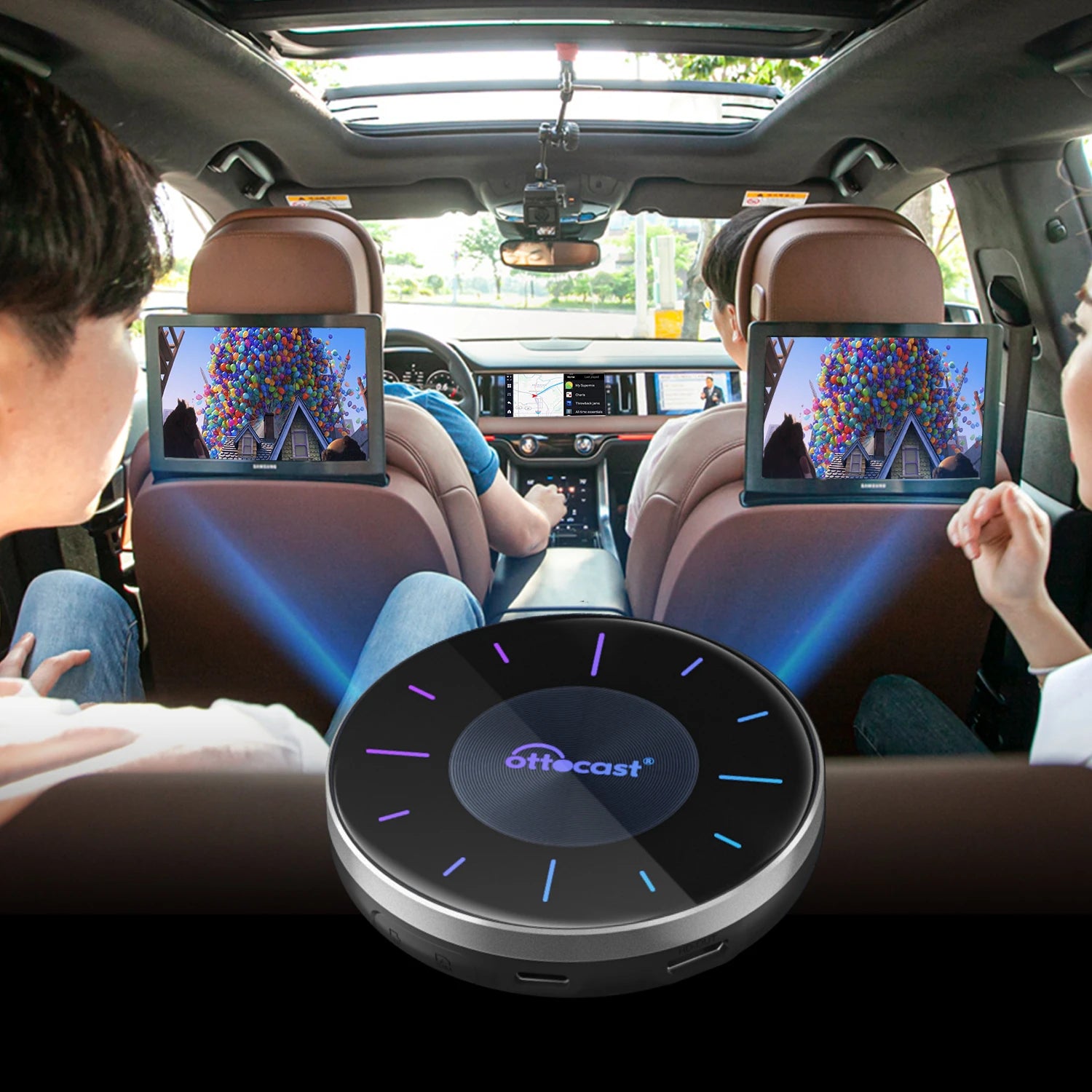 OttoAibox P3 CarPlay AI TV Box Wireless Android Auto Car Play for Smart Intelligent Systems Adapter