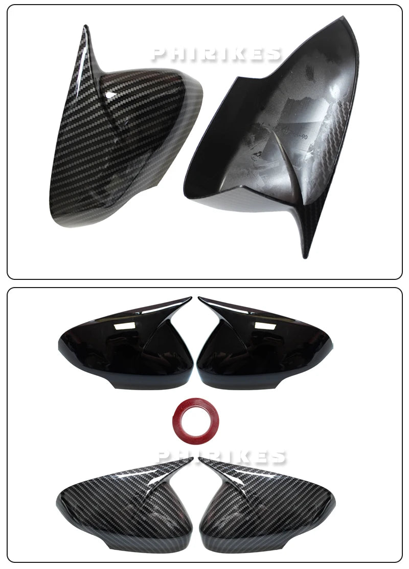 For Volvo C30 C70 S40 S60 V40 V50 V70 2008- 2010 M style Rearview Mirror Cover Cap Real Carbon Fiber