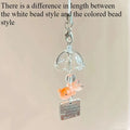 1pc Cute Goldfish Wind Chime Car Pendant plastics Decorative Transparent Glass Little Goldfish Wind Chime car accessories funny
