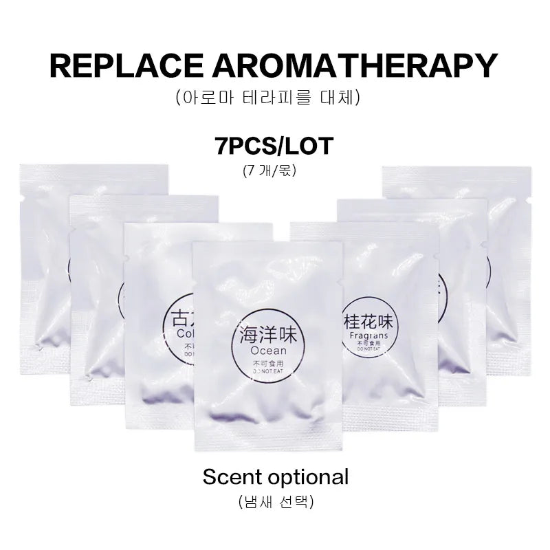 7pcs Car Air Freshener Supplement Solid Fragrance Scent Air Outlet Perfume Refill Tablets Ocean Lemon Lavender Fillers