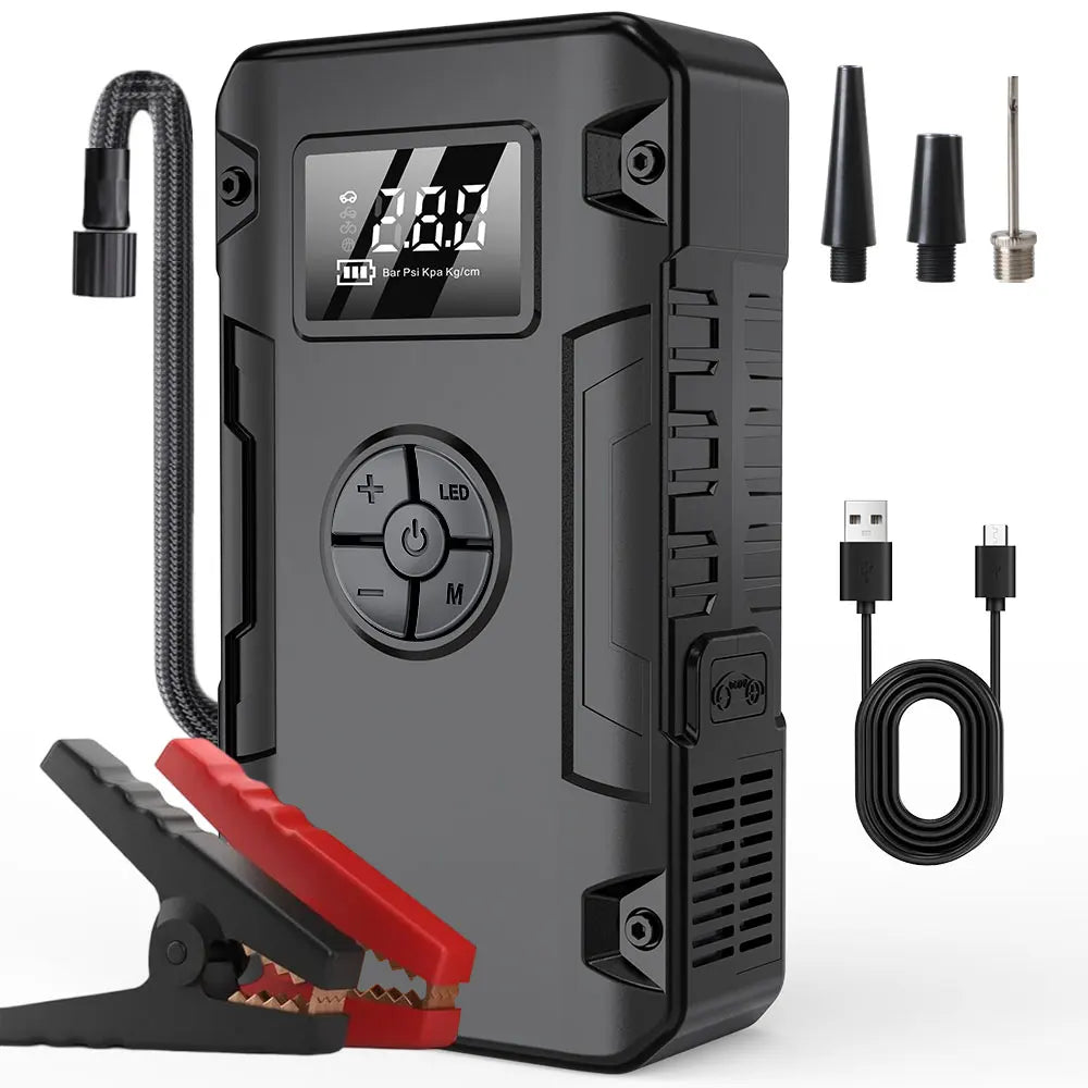 Outdoor Activity Emergency Charger Power Bank Auto Starting Device Emergency Start Car Battery Starter Car Jump Starter Air Pump