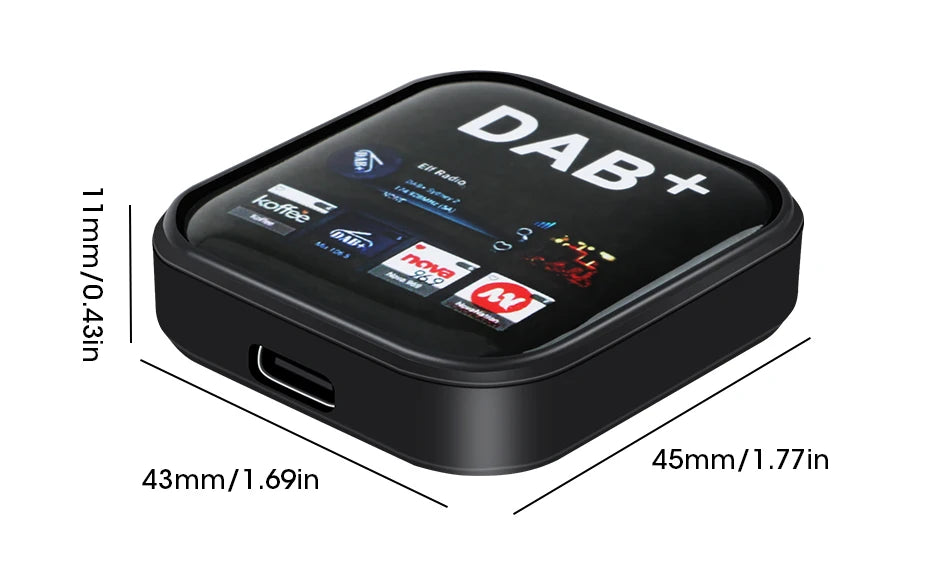 DAB/DAB+ Antenna With USB Adapter Android Car Radio GPS Stereo Receiver Player For Europe Universal Signal Head Unit Player