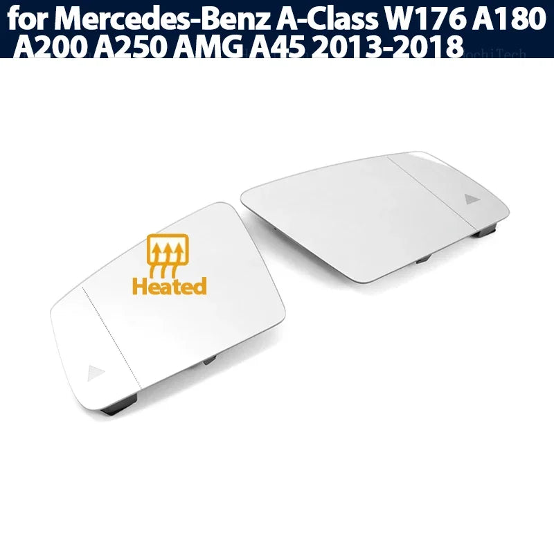 Left & Right Side Mirror Glass Rearview Exterior  Angle for Mercedes-Benz A Class A-Class W176 A180 A200 A250 AMG A45 13-18