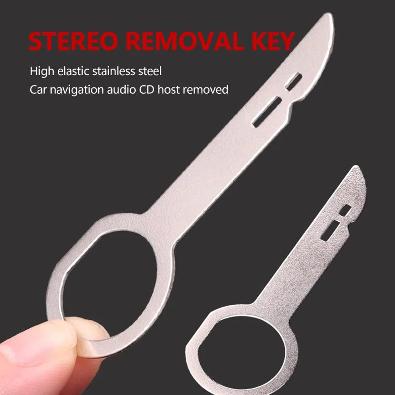 4Pcs Car Radio Removal Tool Stereo Extractor Key Release Pin Head Unit Audio Install Tool For VW Audi Ford Mercedes Benz Skoda