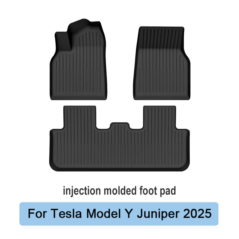 TPE Car Floor Mats For Tesla Model 3 Highland New Model Y 2019-2025 Luggage Mat Set Four Seasons Waterproof Anti-slip Trunk Mat
