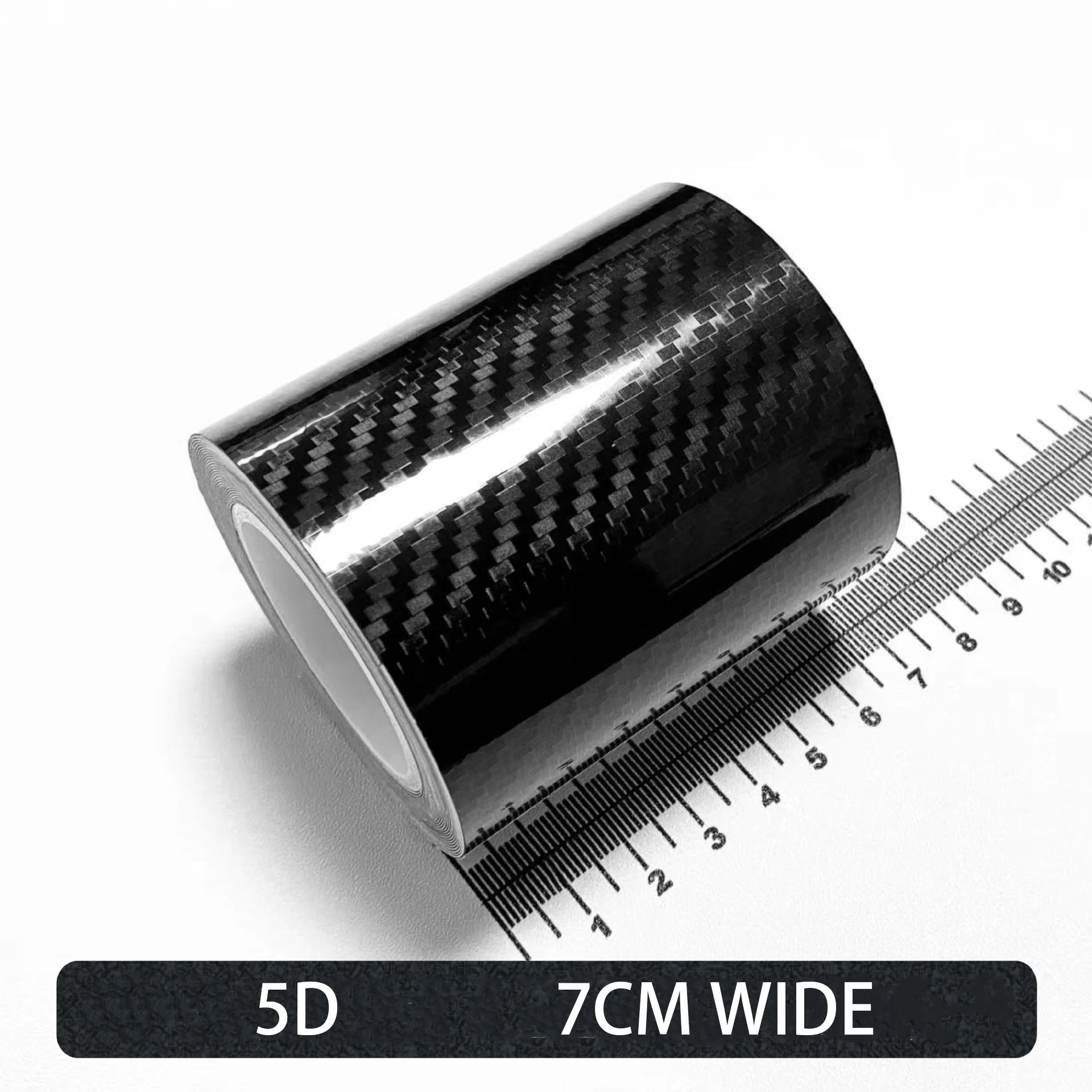 Carbon Fiber Car Stickers Self-adhesive Automotive Wrap Tape Matte Black Protective Car Film 3D Vinyl Door Strip Accessories