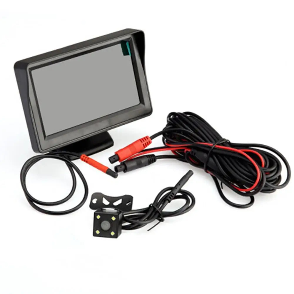2020 4.3inch LED Display Car Rear View Camera monitor Backup Reverse Camera Kit Night Vision Fits for 12V Car Electrical System
