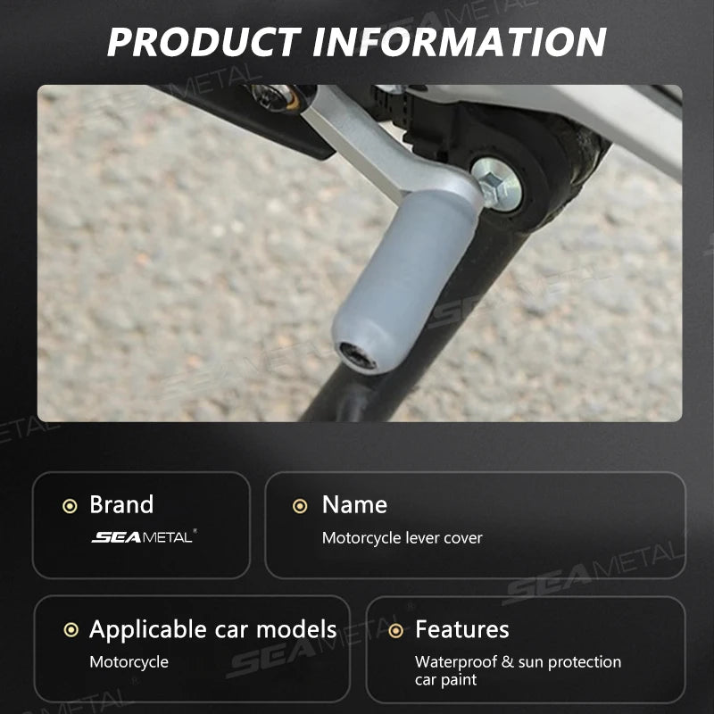 BLALION Motorcycle Shift Gear Lever Cover Anti Theft Shoes Silicone Self Shrinking Motorcycle Riding Equipment Protective Cover