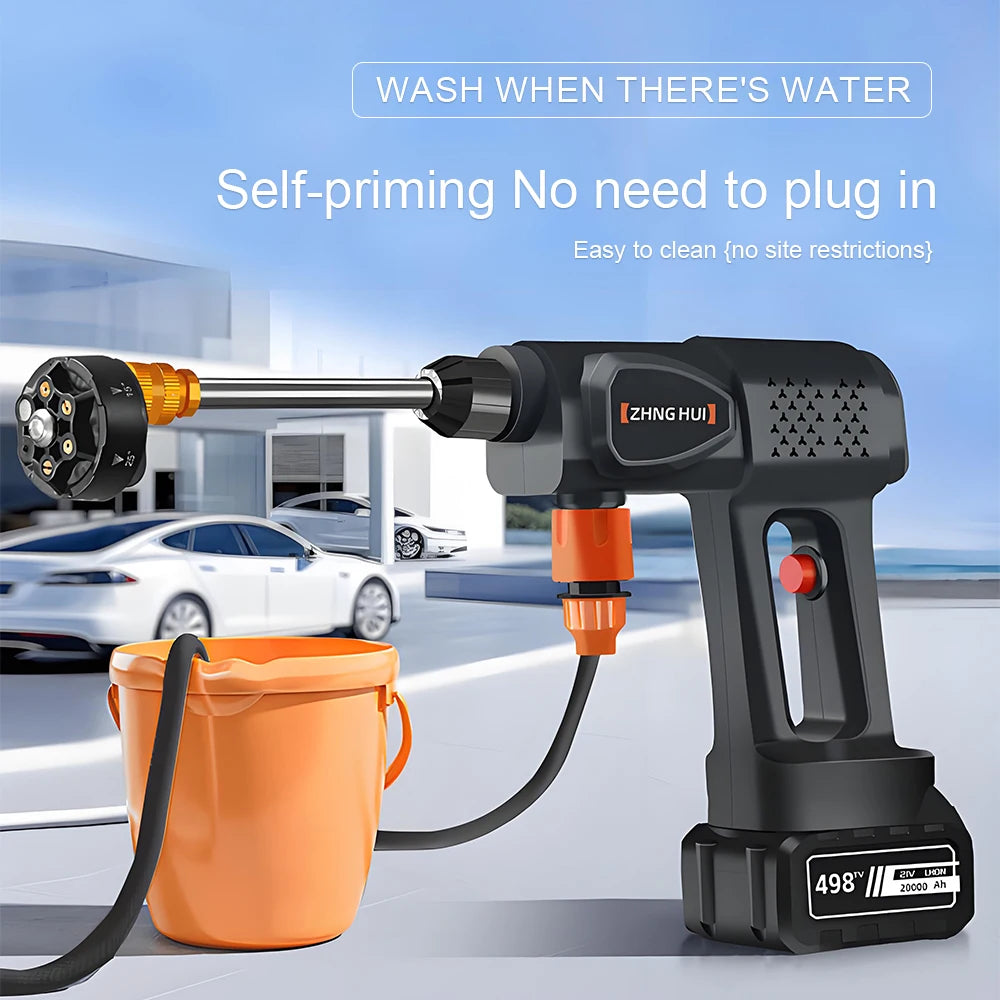 Wireless High Pressure Water Gun Car Wash Machine Car Washer Multi-functional Household Portable Flower Watering Guns
