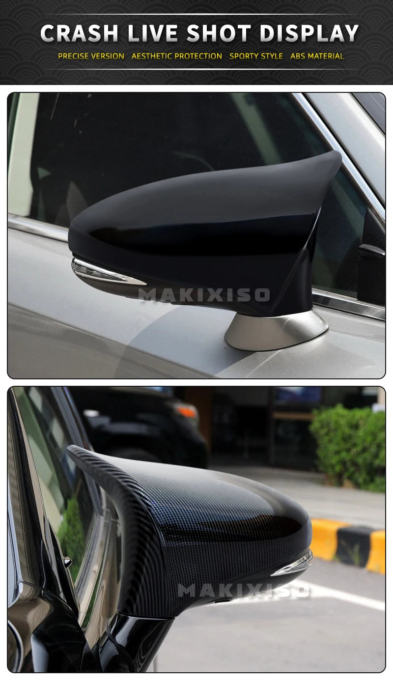 New 2x Rearview Mirror Cover Wing Side Mirror Cap for Lexus IS200 IS250 IS300 IS350 2013-2020 M Style Rear View Mirror Cover Cap
