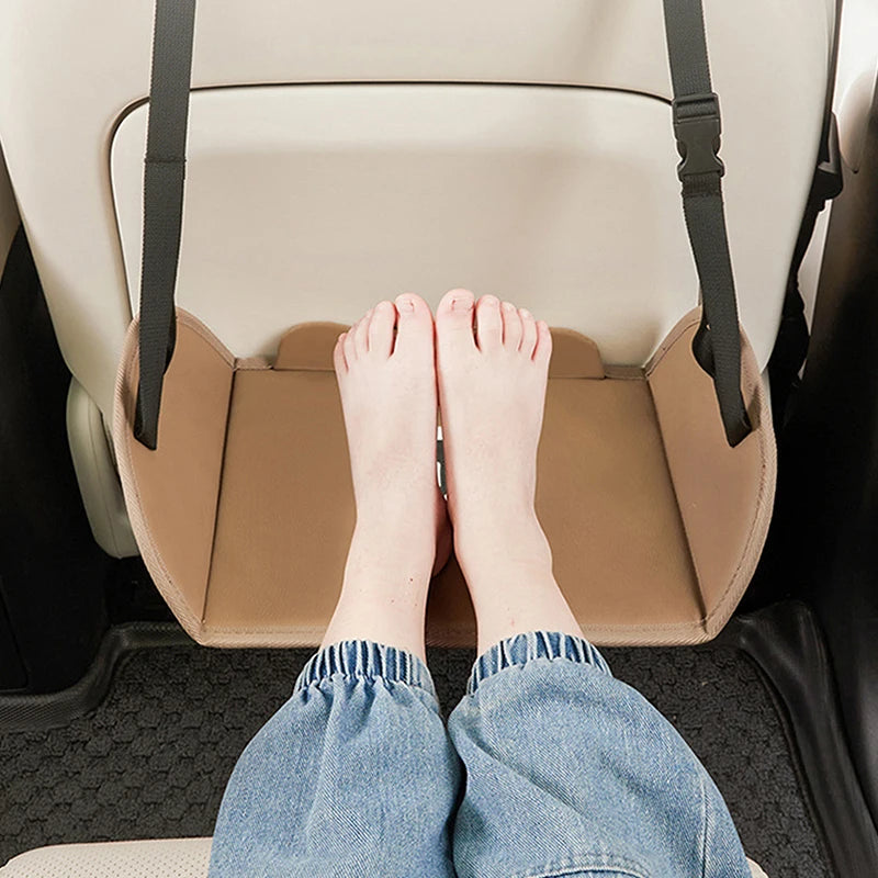 Car Travel Rest Foot Pad Portable Foot Hammock Long Flight Essentials Office Footrest Hanging Adjustable Car Interior Supplies