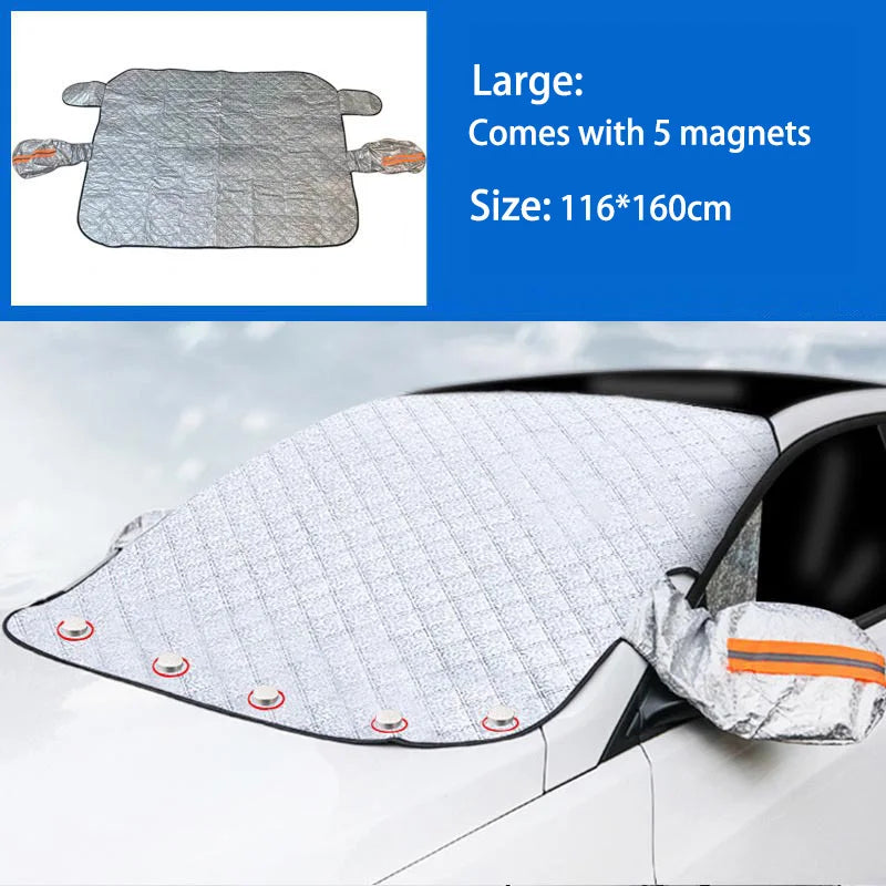 1Pc Brand new Car Windshield Snow Anti-UV Shield for Winter Car Cover Front Window Anti Ice Frost Outdoor Car Protection Cover