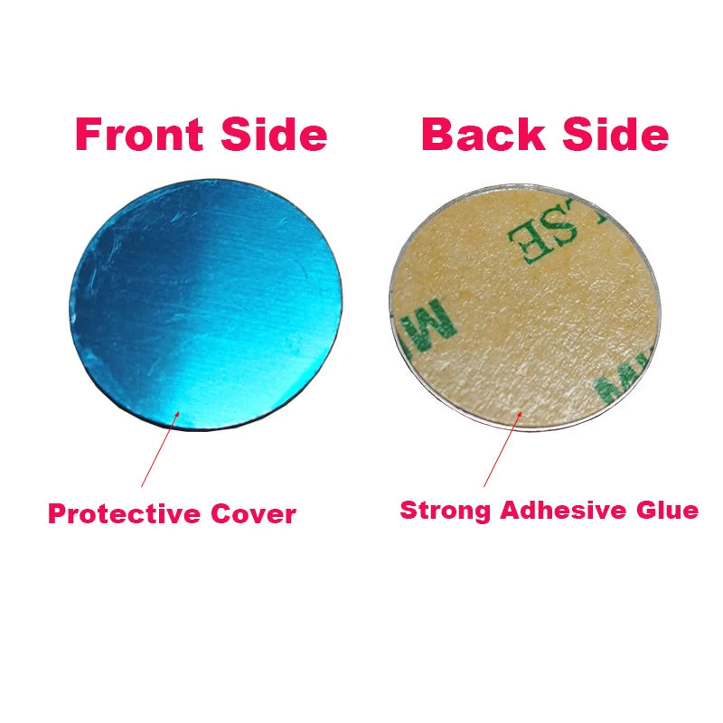 1/20Pc Car Phone Holder Metal Plate Magnetic Sticker Holder for Mobile Tablet Magnet Disk Desk Car Stand Round Square Iron Sheet