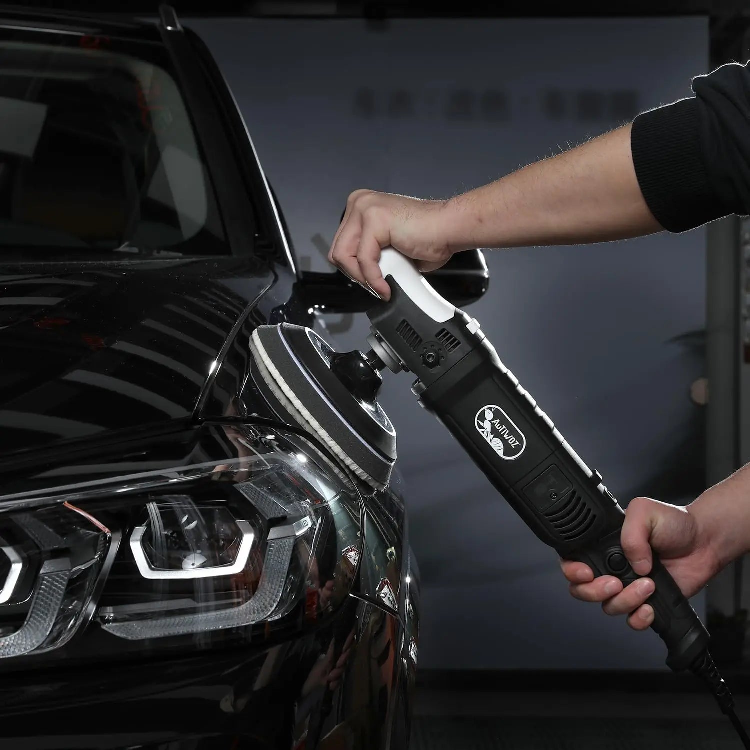 AUTIWOZ 6 Inch Rotary Car Polisher Kit 1000-3800RPM with 6 Variable Speeds for Car Detailing Buffing and Waxing