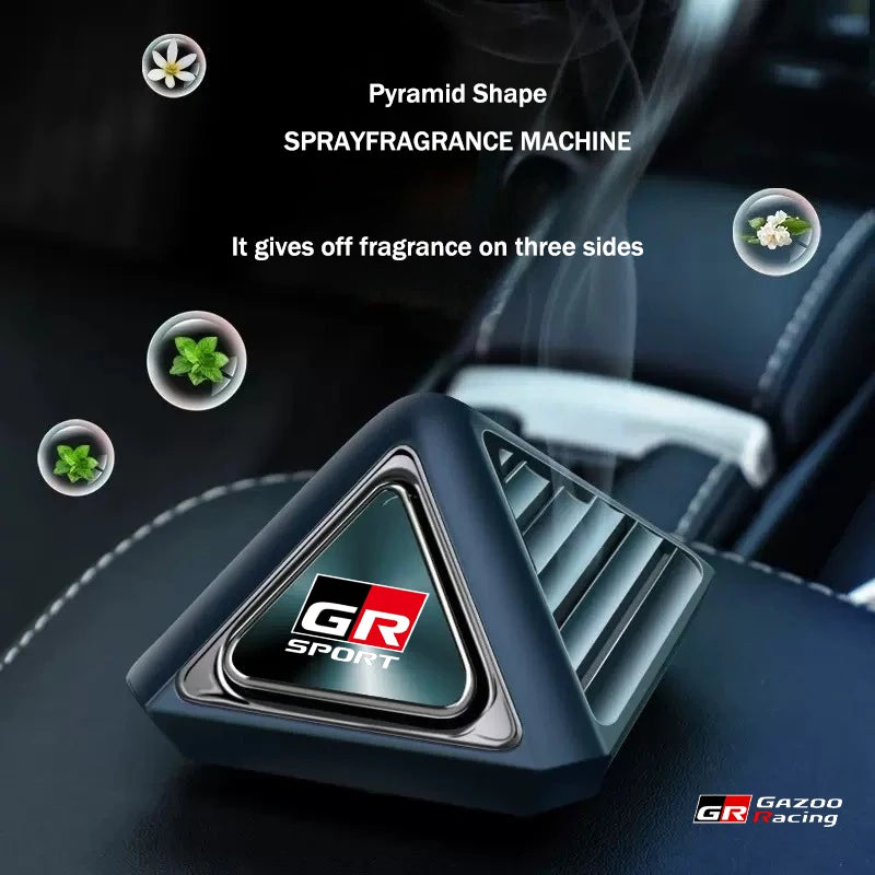 Car Air Freshener Solid Beech Wood Long-Lasting Fragrance Car Diffuser For Toyota GR Sport Gazoo Racing Yaris 86 Corolla Hilux